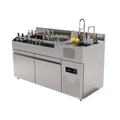 The Bars Drink Station Coffee Portable bar Station for Events  Restaurant Hotel Bar Stainless Steel Counter Cocktail Station