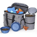 RM Dog Travel Bag for Supplies Set Includes Pet Travel Bag Organizer for a Weekend Outdoor 15*7*13inch