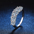 Silver 925 Original Total 3.6 Carat Brilliant Cut Pass Diamond Test D Color Moissanite Wedding Ring for Women Gift Fine Jewelry