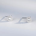 Luxurious Jewelry Square Full Zircon Stud Earring 925 Sterling Silver Earrings Women