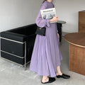 Boutique Wholesale 2026 Spring New Korean Style Long Sleeve Solid Color Fashion Casual Women's Dress