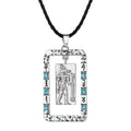 GT Anubis Cubic Zircon Pendant Rune Amulet Ancient Egyptian Gods Male Jewelry Norse Hieroglyphics Necklace