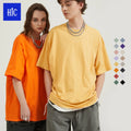 Wholesale 190G 100%Cotton Loose Oversize  T-Shirt Brand Hip Hop Short Sleeve Blank Solid Color T-Shirt Manufacturers