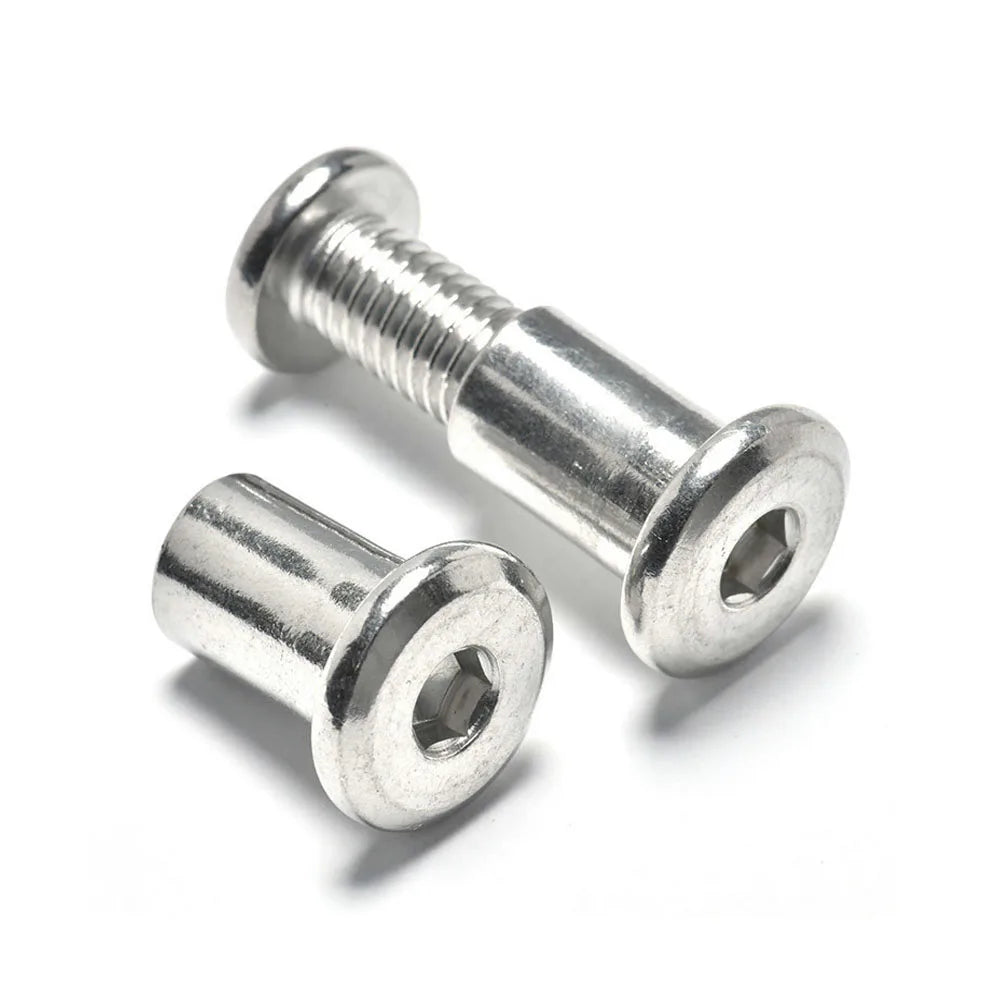 Custom Stainless Steel M3 Flat Head Screw M4 X16 Barrel Sleeve Barrel Female Leather Screws Accessories Chicago Screw