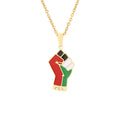 Wholesale New Power Fist Stainless Steel Palestina Necklace Jewelry