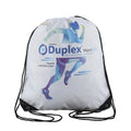 Custom Logo Eco Non Woven Nylon Drawstring Backpack Waterproof Thickened Belt Shoe Bag Sports Striped Pattern Promotions