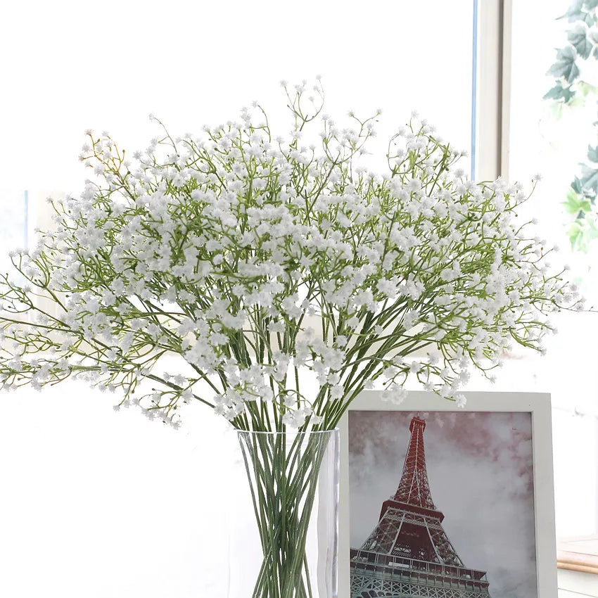 DREA Artificial Flowers Gypsophila for Wedding Home Decoration Photo Props Desk Decorations