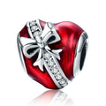 Factory Romantic Real 925 Sterling Silver Gift of Love Heart Beads Fit DIY Charm Bracelet Women Jewelry Gift Making SCC741