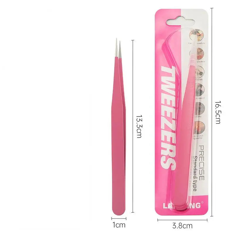 Stainless Steel Tweezers Candy Color Series Macaron Color Hand Ledger Sticker Tool Accessories 14Models