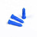 Plastic Expansion Anchor Bolt M6 M8 Fish Nylon Sleeve Anchor Blue Color Plain Insulated Screw Expansion Tube Plastic Anchor Set