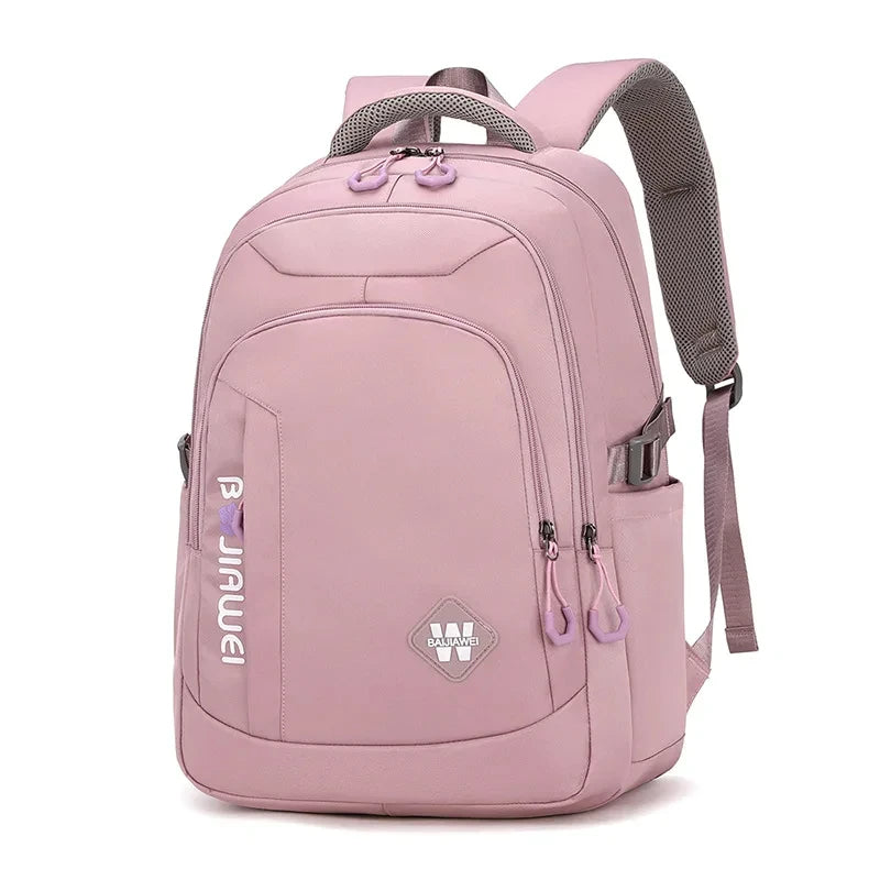Large Capacity School Backpacks for Teenagers Water Resistant Sturdy Junior High School Student Nylon School Bags 2024