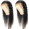 2025 Trending Style Mink Virgin Peruvian Young Woman Human Hair  Deep Wave 13X4 Lace Wig Pre Plucked Invisible Lace Frontal Wig