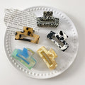 DOWELL Korean Fashion Tortoiseshell Hair Accessories Small Retro Acetate Hair Claw Clip