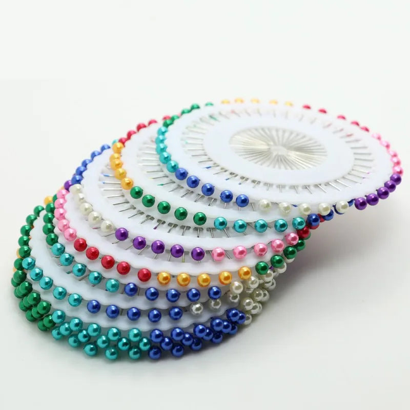 Paper Quilling Special Colorful Pearl Head Straight Hijab Pins for Quilling Design