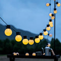 25 FT G40 Outdoor Patio String Lights with 25 Clear Globe Bulbs Outdoor String Lights Market Bistro Cafe Hanging String Lights