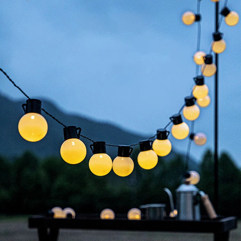 25 FT G40 Outdoor Patio String Lights with 25 Clear Globe Bulbs Outdoor String Lights Market Bistro Cafe Hanging String Lights