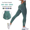 2024 Custom Logo Sport Workout Leggins Para Mujer Gimnasio Gym Seamless Yoga Leggings for Women Fitness