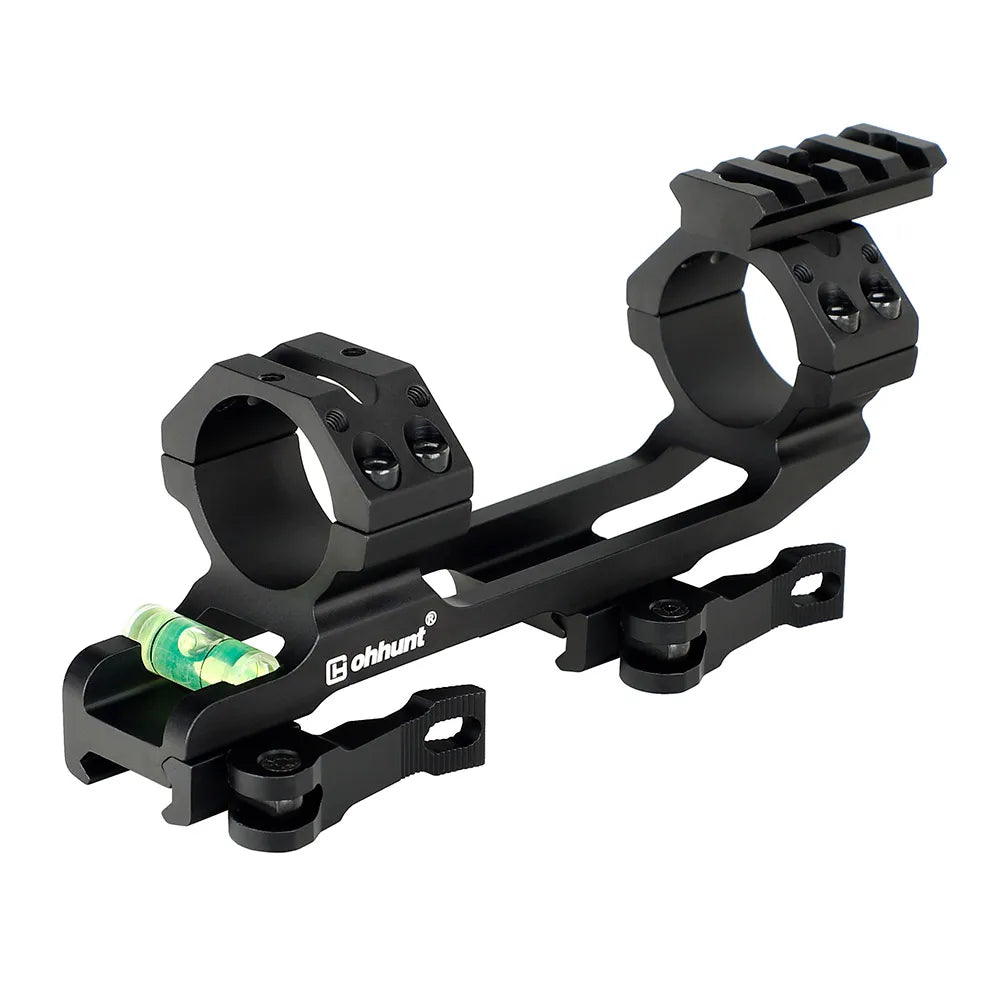 Ohhunt Quick Detach Tactical Mount Dual Ring 1inch/30mm Hunting Scope Mount with Bubble Level