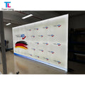 Portable Lightweight 4*2.5m Aluminum Frameless Tension Fabric LED Lightbox Durable Free Standing SEG for Trade Show Advertising