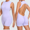 In Stock New Design Sexy Backless Yoga Jumpsuit on Piece Women's Gym Jumpsuit Fitness Gym Wear High Quality Sports Jumpsuit