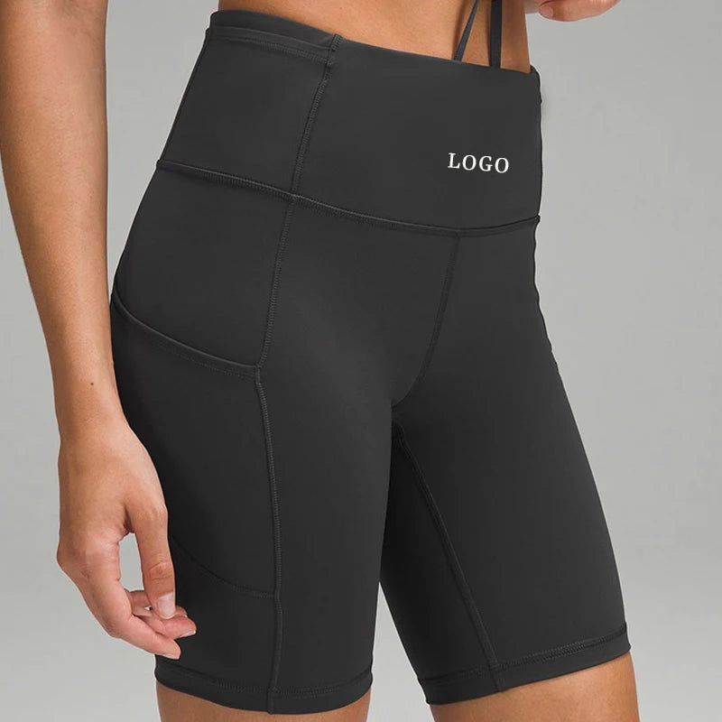 F230385 Fitness Apparels Private Label Gym Wear Patchwork Butt Lift High Waist Workout Biker Shorts Yoga Shorts