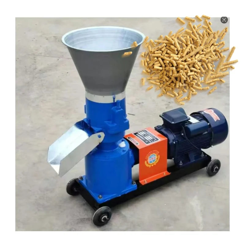 Small Automatic Chicken Feed Making Machine Dog Feed Poultry Cattle Chicken Cow Pet Animal Pellet Feed Processing Machine