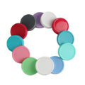Colored Plastic Mason Jar Lids 70mm 86mm Regular Mouth Silicone Rings-Non-Spill Food-Grade Storage Caps for Bottles Canning Jars