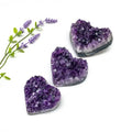 Wholesale Natural Amethyst Hearts Uruguay Crystal Gemstone Crystal Cluster Hearts for Decoration or Gift