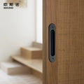 Zinc Alloy Matte Black Inset Finger Flush Pulls Hardware Recessed Sliding Closet Pocket Barn Door Handle