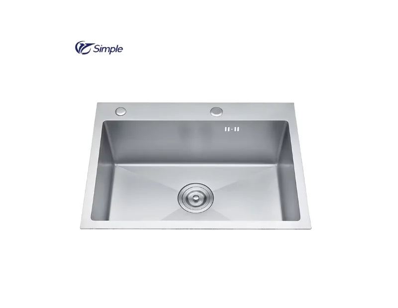 2025 Hot Sale Handmade Single Bowl Stainless Steel 304 Kitchen Sink Without Faucet Modern Design