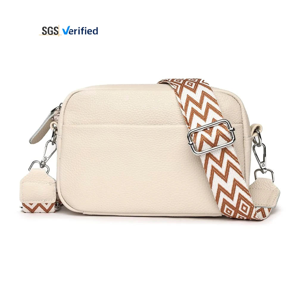 2024 Guitar Strap Shoulder Handbag Purse Camera Bag Small Leather Crossbody Bags for Women with Rfid Card Slots