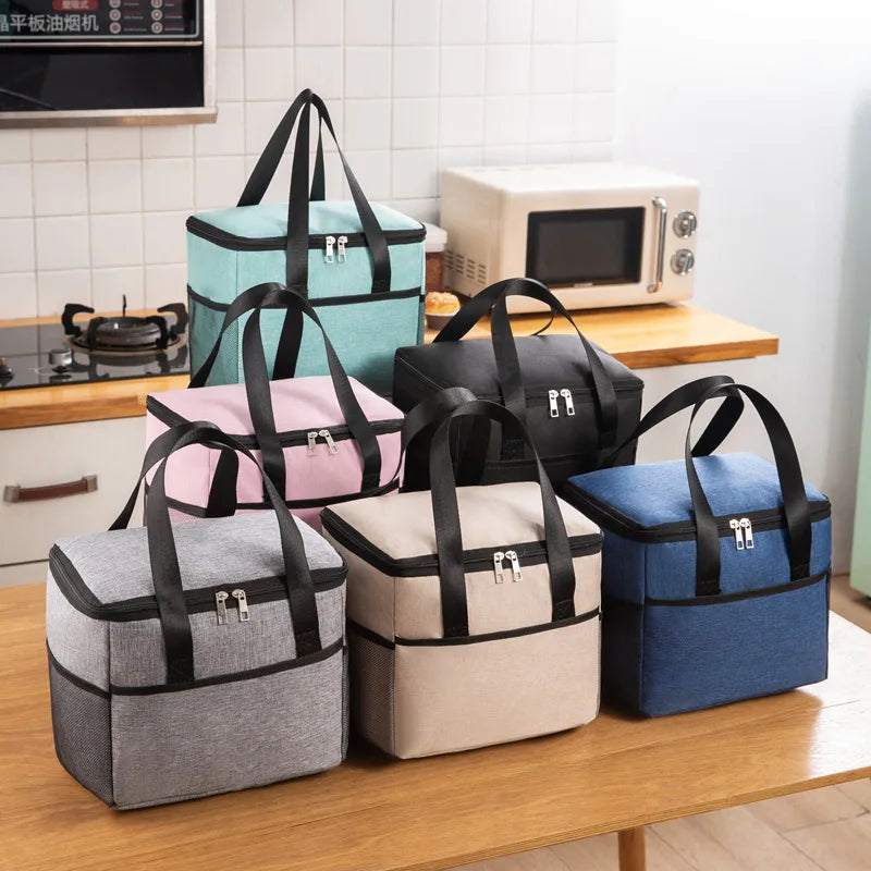Large Capacity Waterproof Insulation Picnic Cooler Bag Ice Pack Lunch Box Ice Pack