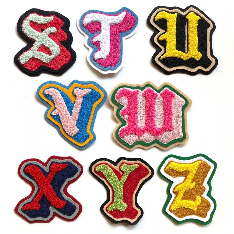 Hot Sell Iron on Letter Patch Wholesale Greek Letter Patches