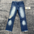 DENIMGUYS Custom  Fashion Men's Vintage Distressing Jeans Acid Wash Straight Leg Denim Pants for Men