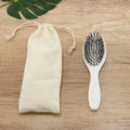 100% Natural Boar Bristle Nylon Wig Hair Extension Wood White Hair Brush Cushion Disposable Features Private Label for Women
