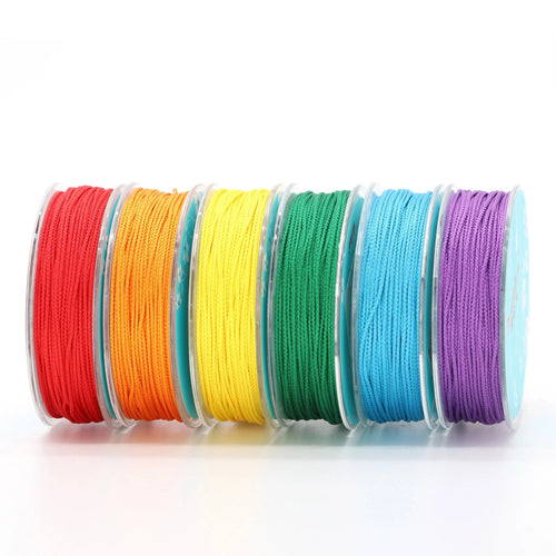 0.65mm Beading Cord Polyester Lanyard Thread Jewelry Accessories Bracelet Necklace Raw Material