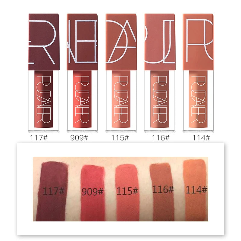 Private Label Lip Gloss Five - Color Set Vegan Cruelty Free Waterproof Long-lasting Liquid Lipstick