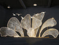 Wedding Supplier Paste Yarn Wrought Iron Petal Wedding Decorations Arrangement Shopping Mall Event Decoration Petal Ornament