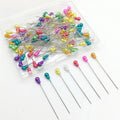 100 PCS Sewing Straight Quilting Pins Glass Ball Head Pins for Fabric Crafting