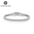 Women Luxury Jewelry Sterling Silver 925 7.5inch Length Round 3mm Cubic Zircon Elegant Tennis Bracelet for Women