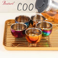 Wholesale Custom China Stainless Steel Tea Cup Restaurant Kitchen Drinkware with Colorful Design