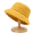 Unisex Kids Winter Furry Bucket Hat Fuzzy Terry Velour with Cartoon Pattern for Casual and Cycling Adventures