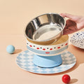 Wholesale Eco-Friendly Pet Stainless Steel Bowl High Foot Neck Protection for Cats and Dogs Large Capacity Pet Feeder Bowl