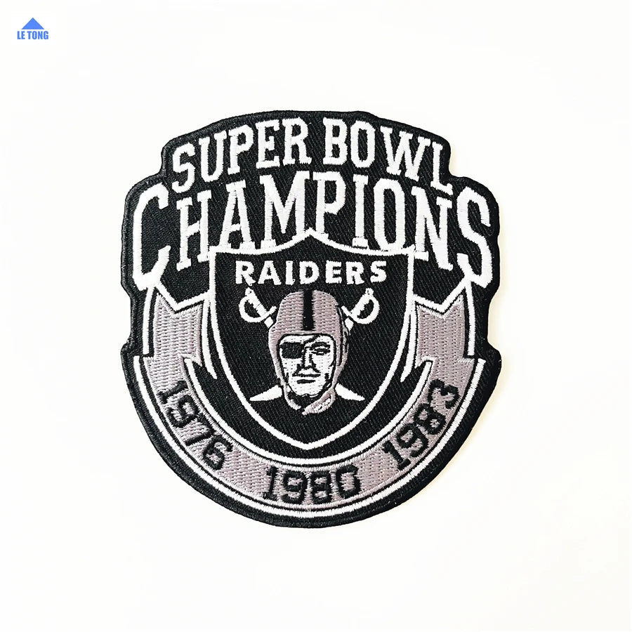 Hot Sell Custom Embroidery  Las Vegas Raider Patch for Jacket Raider Jersey with Vegas Patch Iron on