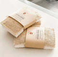 Custom Natural Soft Real Egyptian Shower Pad Body Bath Loofah Sponge Dish Scrubber Thick Loofah Cellulose Sponge