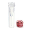 High Quality Self-standing 0.5ml Red Screw Cap Plastic Sample Tubes Sterile DNAse& RNAse Free ISO13485 Certified Low Protein