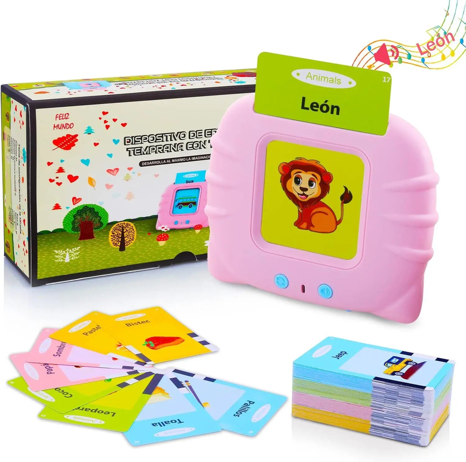 Factory Direct Sale ABS Durable Lightweight Children's Early Childhood Learning Foreign Language Puzzle Card Machine