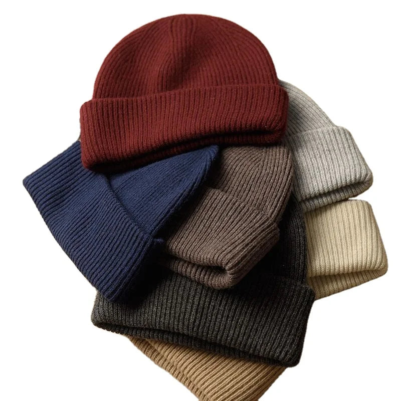 Wholesale Custom Acrylic Knitted Cuff Beanie Winter Hat with Logo 3D Embroidery Letter Pattern Unisex Adult Size Common Fabric
