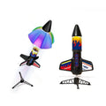 Kids Outdoor Electric Rocket Launcher Toy Electric Powered Flying Model Rocket Launching up to 150 Feet with Parachute Safe Land