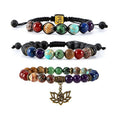 Chakra Bead Bracelets for Women 8mm 7 Chakra Healing Bracelet with Real Stones Anxiety Meditation Yoga Gemstone Jewelry